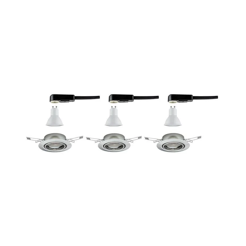 Einbauleuchten-Base rund schwenkbar LED 3x5W GU10 51mm
