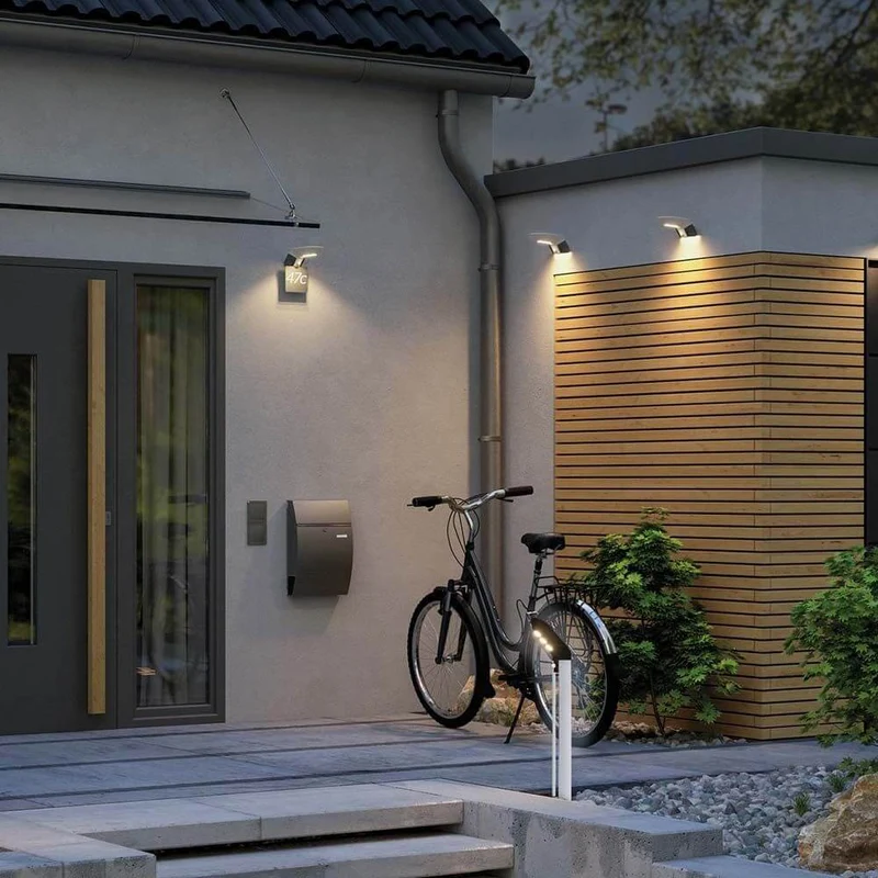 LED Solar Pollerleuchte Soley mit Sensor IP44 3000K Anthrazit