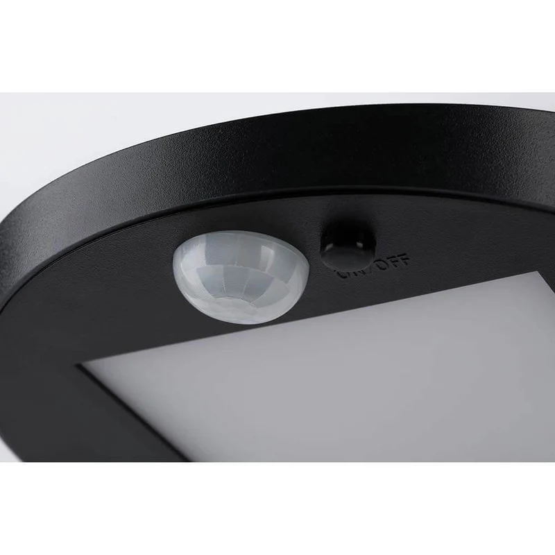 LED Solar Pollerleuchte Ryse mit Sensor IP44 3000K Anthrazit