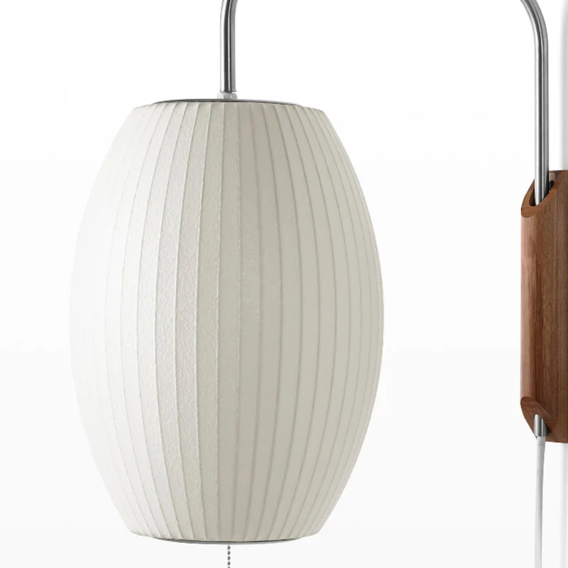 Wandlamp met Scharnierende Kap - Plug-In - Verstelbare Lichtrichting - Scandinavisch Design - Walnoot Accent | Sansoti