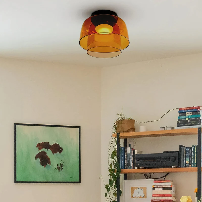 Meerlagige Glazen Plafondlamp — Modern Design Verlichting voor Slaapkamer en Woonkamer | Sansoti