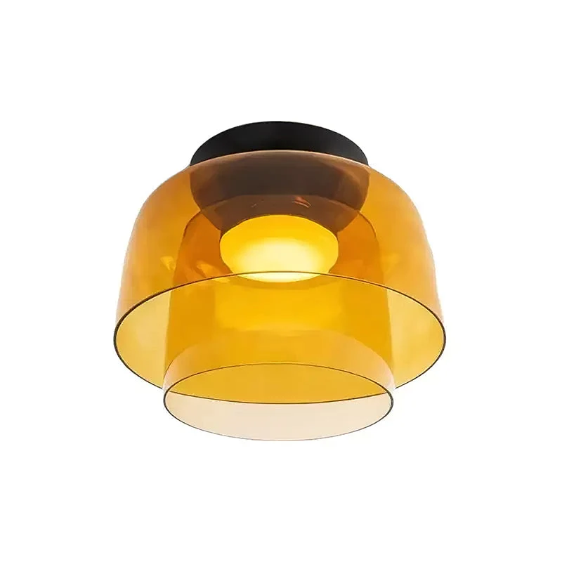 Meerlagige Glazen Plafondlamp — Modern Design Verlichting voor Slaapkamer en Woonkamer | Sansoti