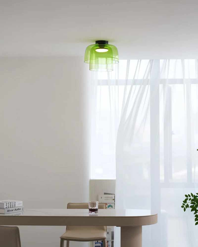 Meerlagige Glazen Plafondlamp — Modern Design Verlichting voor Slaapkamer en Woonkamer | Sansoti