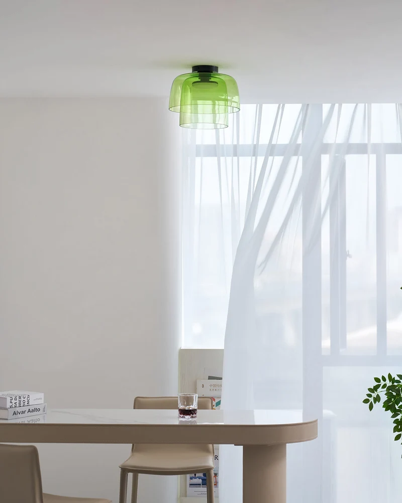 Meerlagige Glazen Plafondlamp — Modern Design Verlichting voor Slaapkamer en Woonkamer | Sansoti