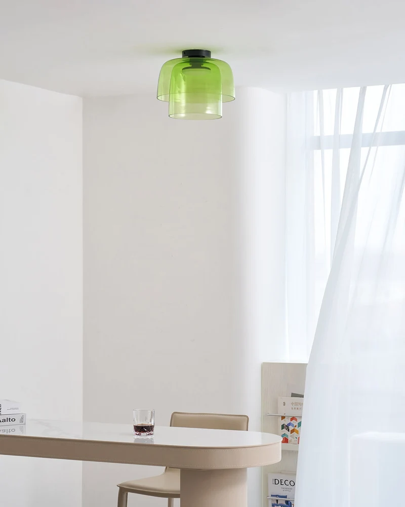 Meerlagige Glazen Plafondlamp — Modern Design Verlichting voor Slaapkamer en Woonkamer | Sansoti