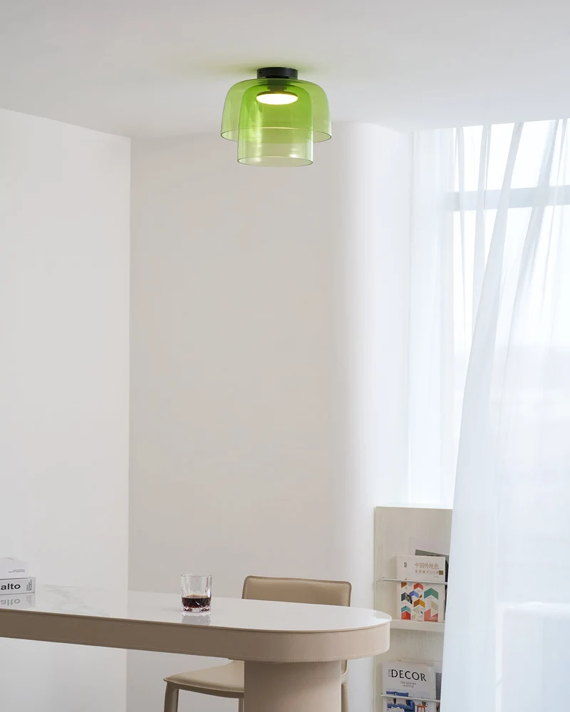 Meerlagige Glazen Plafondlamp — Modern Design Verlichting voor Slaapkamer en Woonkamer | Sansoti