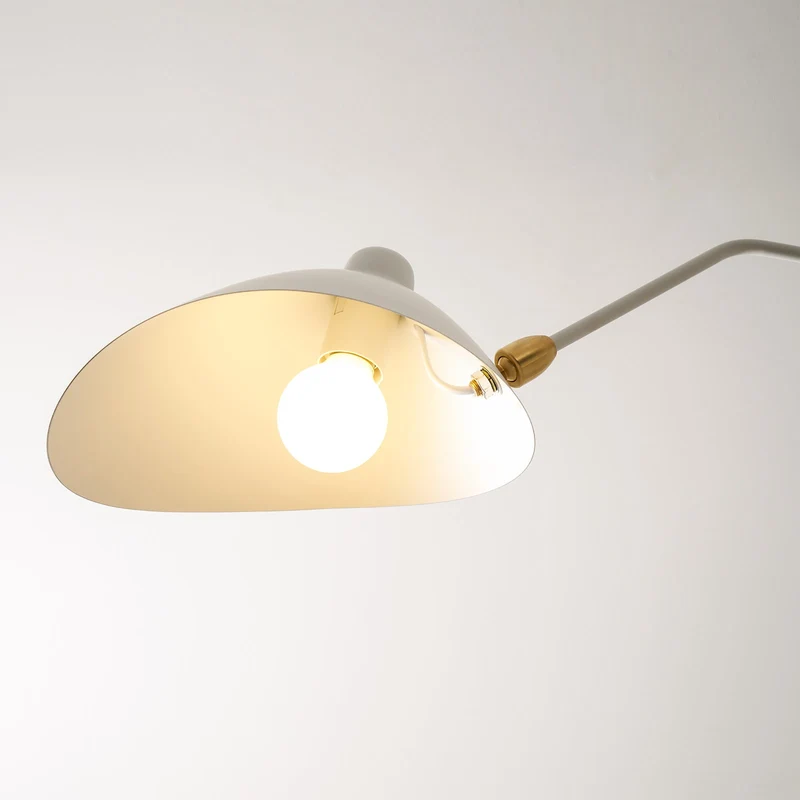 Plafondlamp Spider 3 Armen Mid-Century Modern Messing Verstelbaar Zwart Wit Grote Ruimte Restaurant Loft Stalen Armatuur Geïnspireerd Design | Sansoti