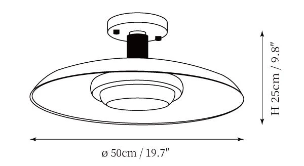 Plafondlamp met handgeblazen glazen kap en gestructureerde metalen rozet – warm sfeerlicht voor woonkamer, slaapkamer en entree | Sansoti