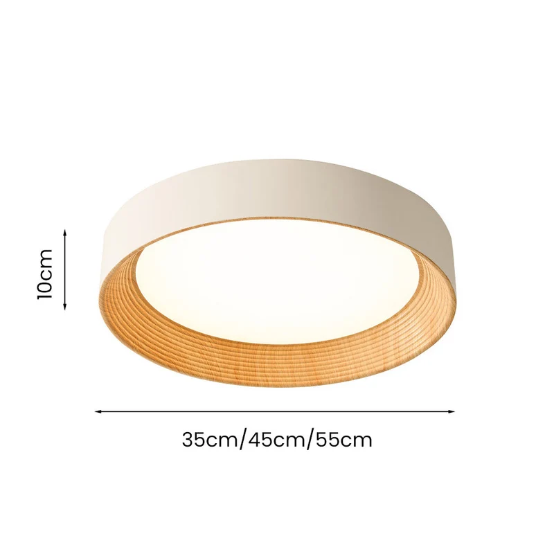 Minimalistische Plafondlamp Rond Laagbouw Slaapkamer Plafondverlichting LED | Sansoti