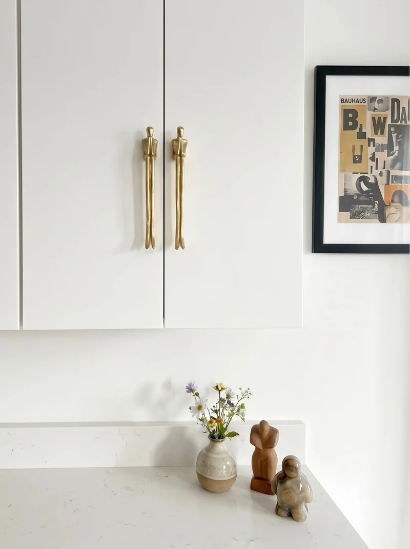 Minimalistische Kastgreep - Messing Zilver Roze - Scandinavisch Design Meubels | Sansoti