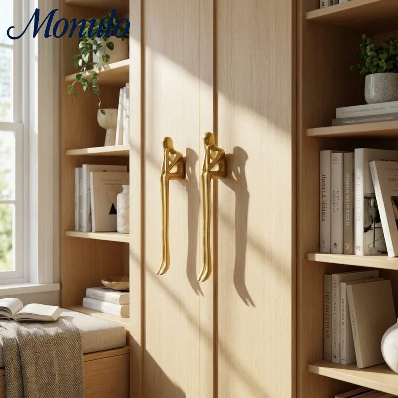 Minimalistische Kastgreep - Messing Zilver Roze - Scandinavisch Design Meubels | Sansoti