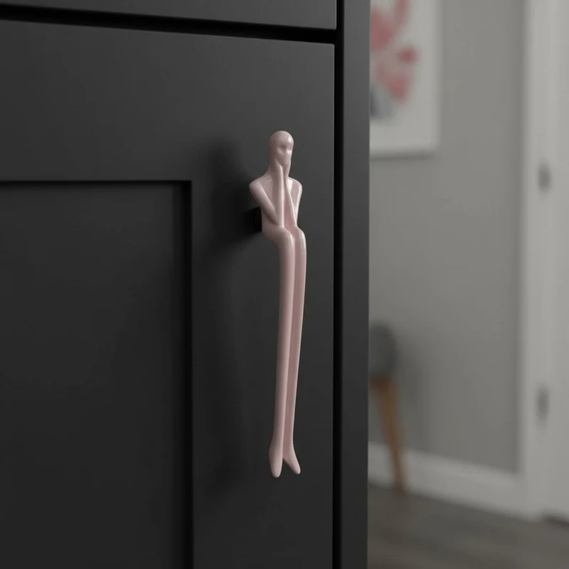 Minimalistische Kastgreep - Messing Zilver Roze - Scandinavisch Design Meubels | Sansoti