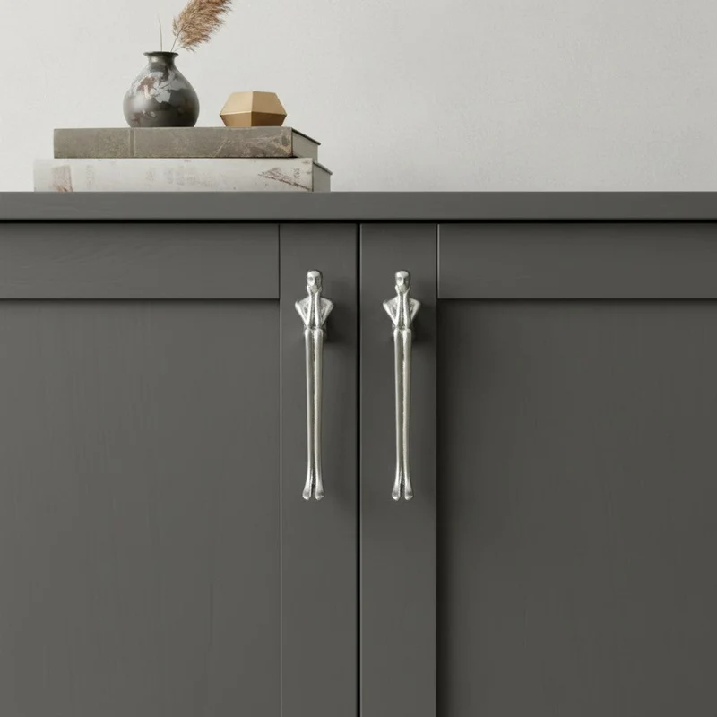 Minimalistische Kastgreep - Messing Zilver Roze - Scandinavisch Design Meubels | Sansoti
