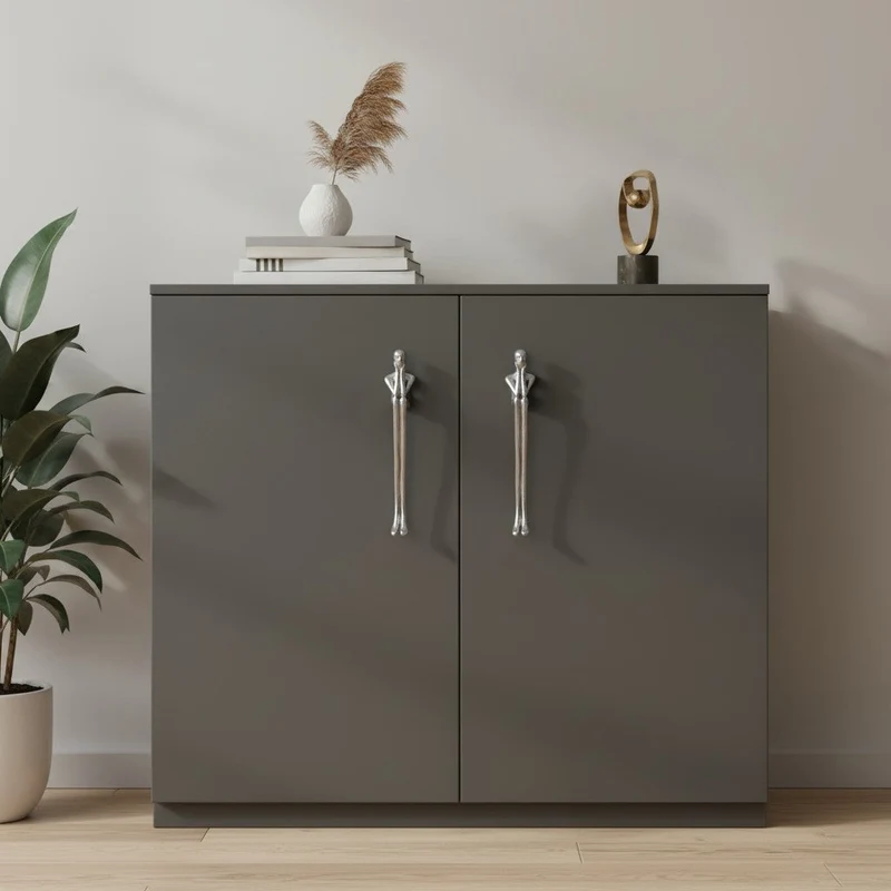 Minimalistische Kastgreep - Messing Zilver Roze - Scandinavisch Design Meubels | Sansoti