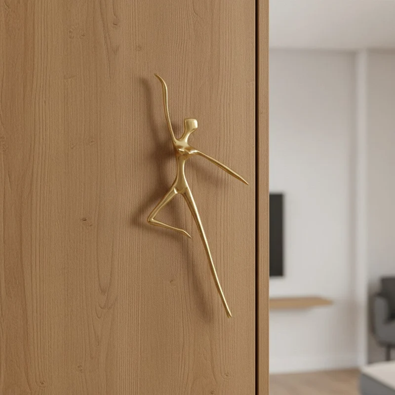 Minimalistische Kastgreep - Messing Zilver Roze - Scandinavisch Design Meubels | Sansoti