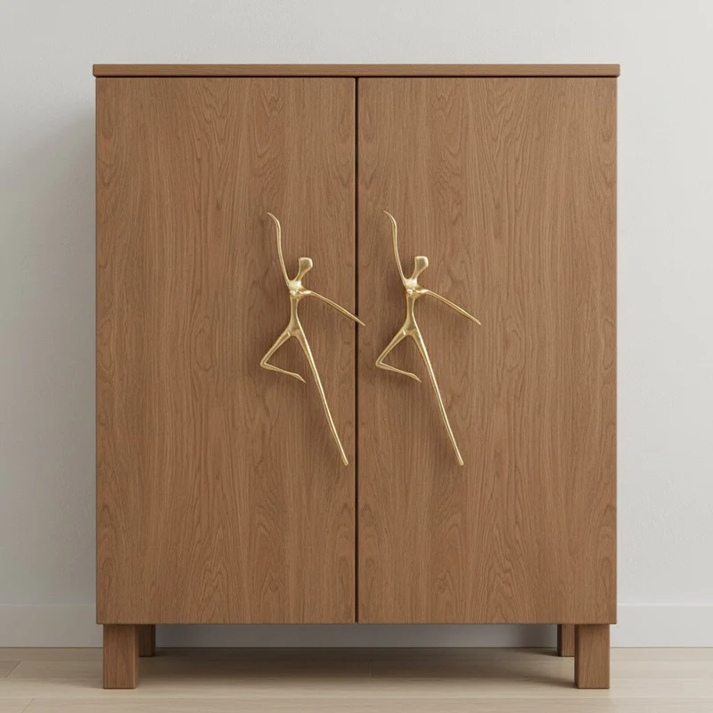 Minimalistische Kastgreep - Messing Zilver Roze - Scandinavisch Design Meubels | Sansoti