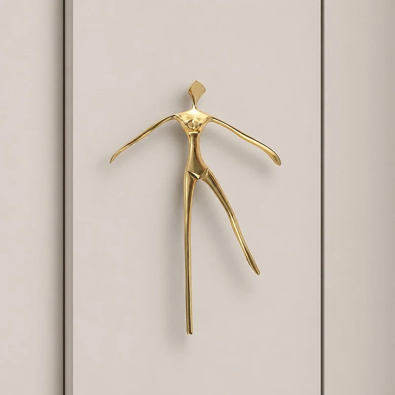Minimalistische Kastgreep - Messing Zilver Roze - Scandinavisch Design Meubels | Sansoti