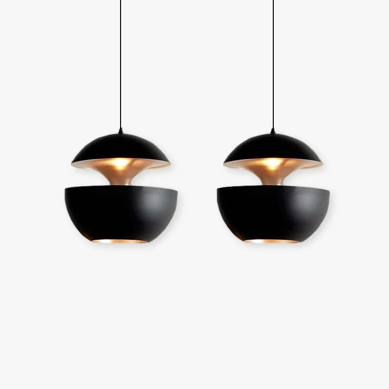 Elegante LED Plafondlamp Zwart-Wit Modern Design Rond Aluminium Eethoek Slaapkamer Woonkamer Warm Dimbaar Licht Scandinavisch Interieur Stijlvol | Sansoti