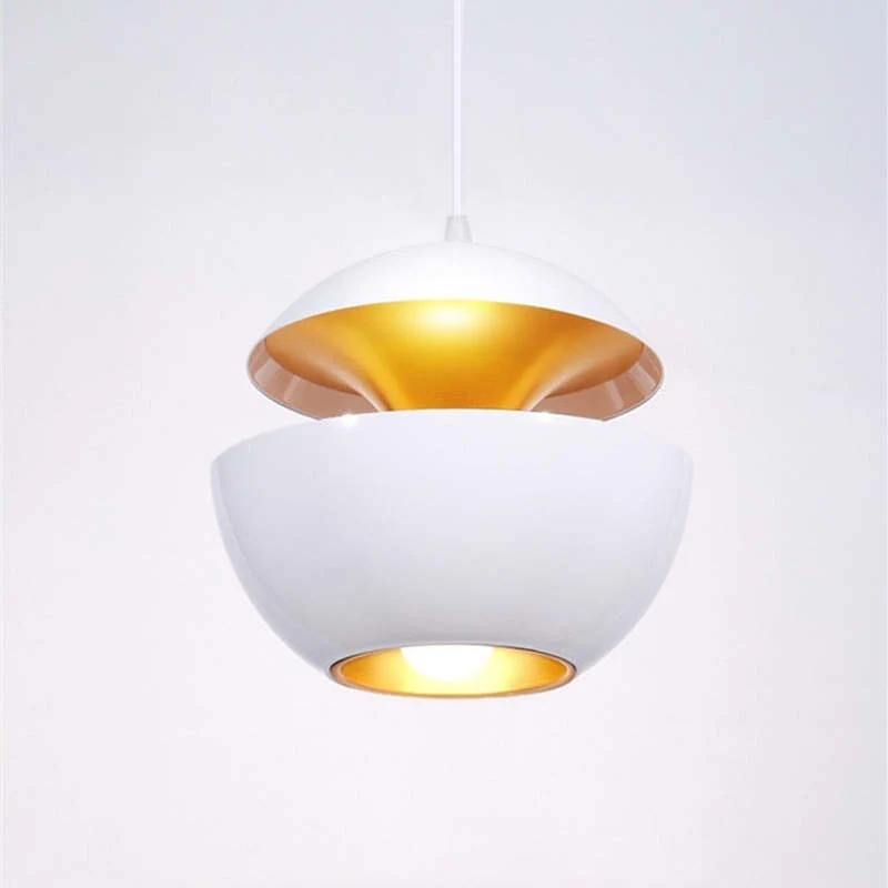 Elegante LED Plafondlamp Zwart-Wit Modern Design Rond Aluminium Eethoek Slaapkamer Woonkamer Warm Dimbaar Licht Scandinavisch Interieur Stijlvol | Sansoti