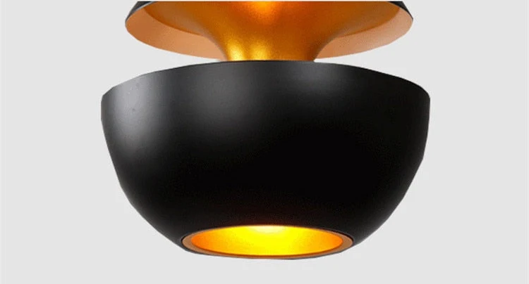 Elegante LED Plafondlamp Zwart-Wit Modern Design Rond Aluminium Eethoek Slaapkamer Woonkamer Warm Dimbaar Licht Scandinavisch Interieur Stijlvol | Sansoti