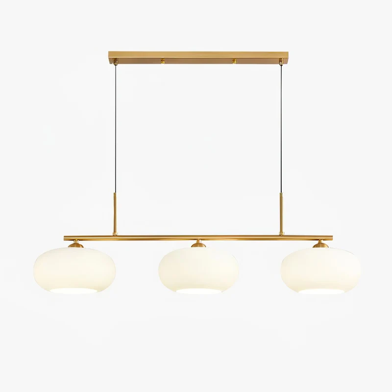 Design Hanglamp met 3 Globe Kapjes - Stijlvolle Eetkamerverlichting voor Tafel en Kookeiland - Verstelbaar 150 cm - Nikkel of Goud - E26/E27 | Sansoti