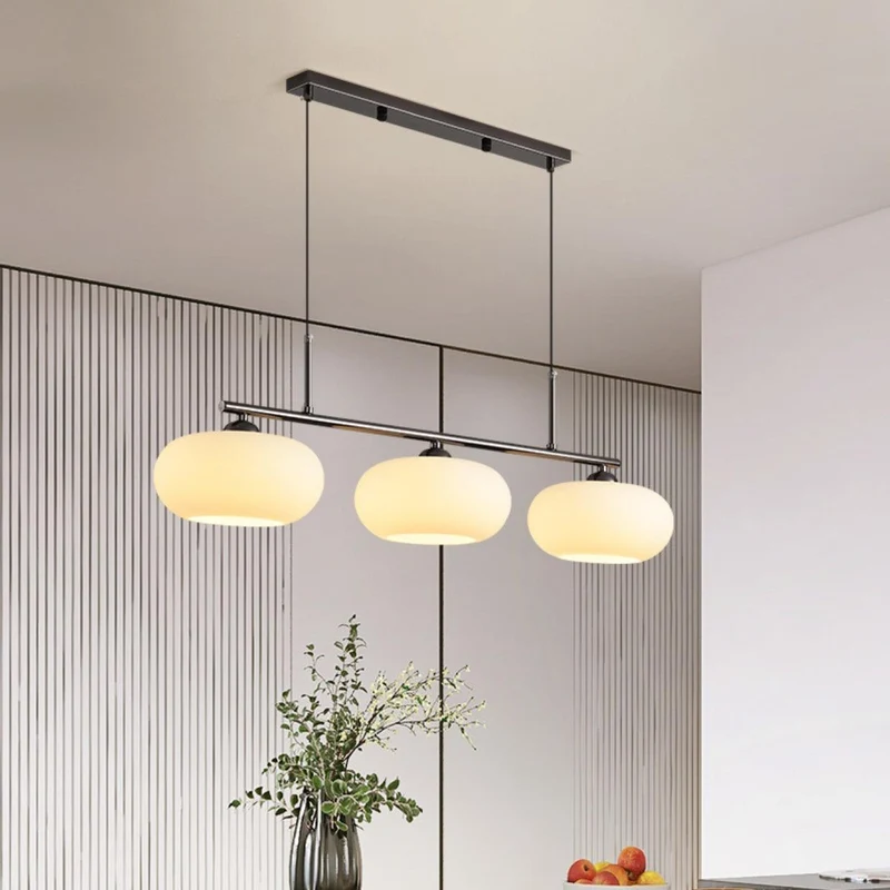 Design Hanglamp met 3 Globe Kapjes - Stijlvolle Eetkamerverlichting voor Tafel en Kookeiland - Verstelbaar 150 cm - Nikkel of Goud - E26/E27 | Sansoti