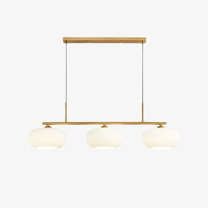 Design Hanglamp met 3 Globe Kapjes - Stijlvolle Eetkamerverlichting voor Tafel en Kookeiland - Verstelbaar 150 cm - Nikkel of Goud - E26/E27 | Sansoti