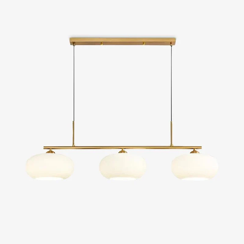 Design Hanglamp met 3 Globe Kapjes - Stijlvolle Eetkamerverlichting voor Tafel en Kookeiland - Verstelbaar 150 cm - Nikkel of Goud - E26/E27 | Sansoti