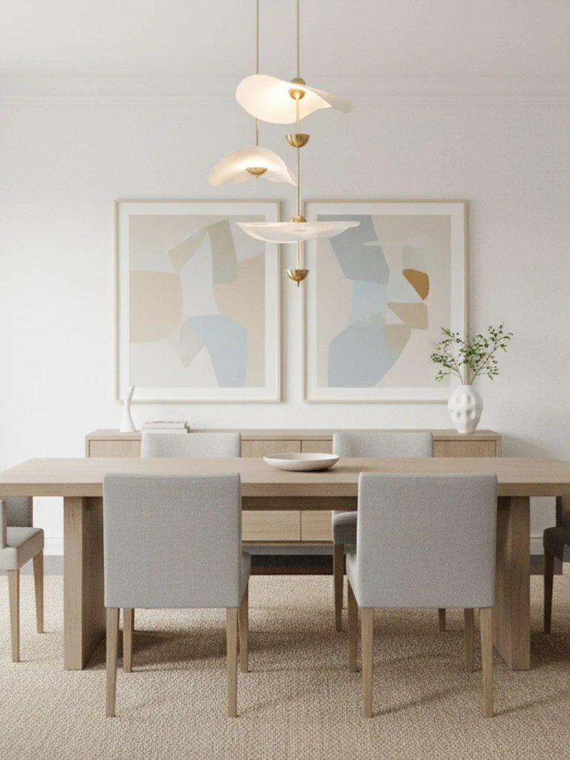 Dubbele Biscuit Hanglamp Wit Goud Rond Opaalwit Acryl Kap Design Verlichting Decoratief voor Woonkamer Eethoek Slaapkamer Modern Scandinavisch Interieur | Sansoti