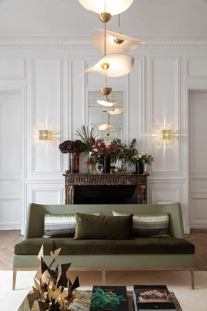 Dubbele Biscuit Hanglamp Wit Goud Rond Opaalwit Acryl Kap Design Verlichting Decoratief voor Woonkamer Eethoek Slaapkamer Modern Scandinavisch Interieur | Sansoti
