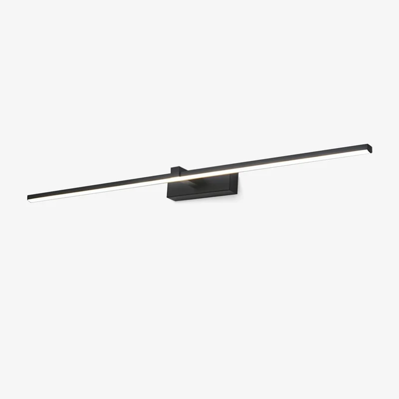 Lineaire Spiegelverlichting Metaal – Geïntegreerde LED Wandlamp in Zwart – 3 Lengtes | Sansoti