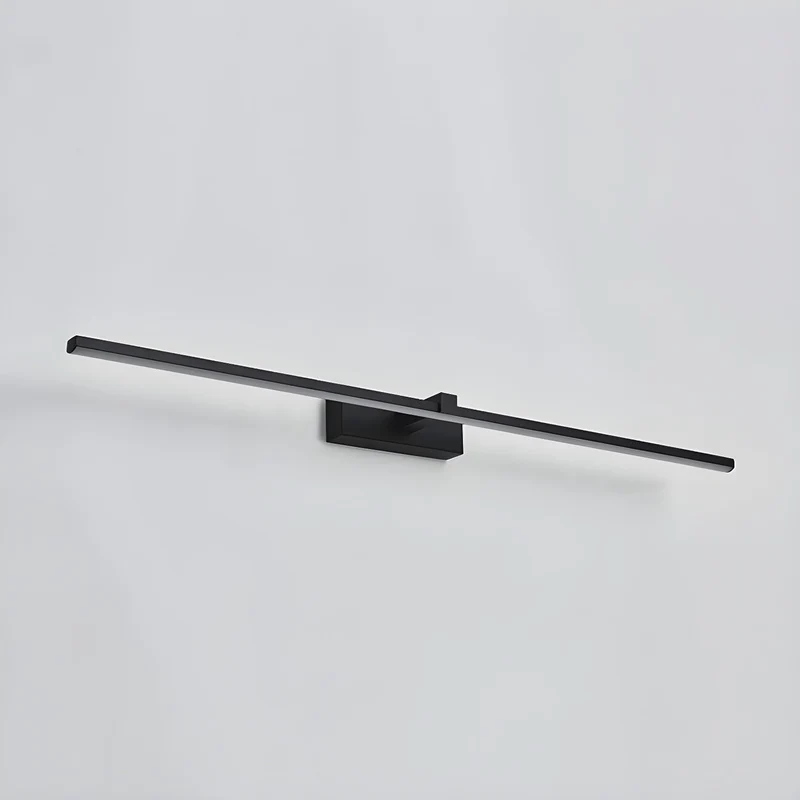 Lineaire Spiegelverlichting Metaal – Geïntegreerde LED Wandlamp in Zwart – 3 Lengtes | Sansoti