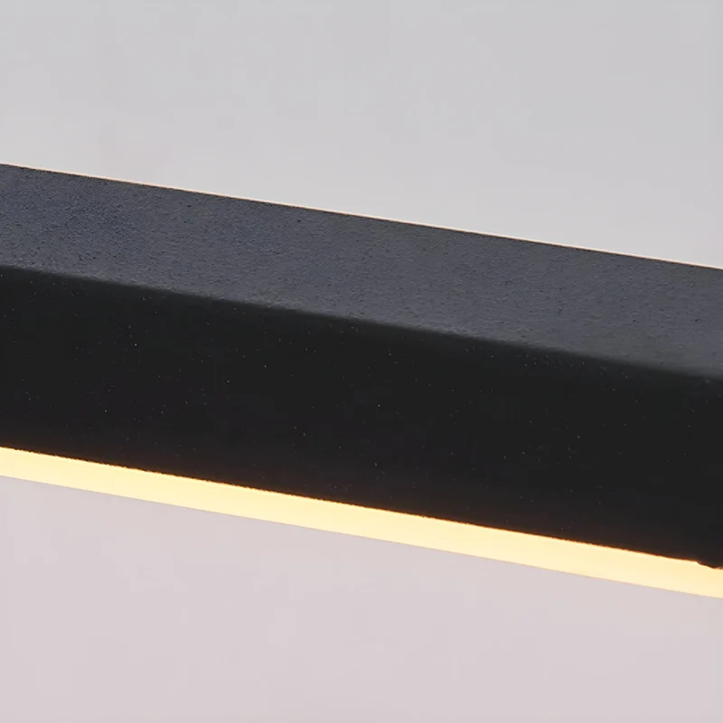 Lineaire Spiegelverlichting Metaal – Geïntegreerde LED Wandlamp in Zwart – 3 Lengtes | Sansoti