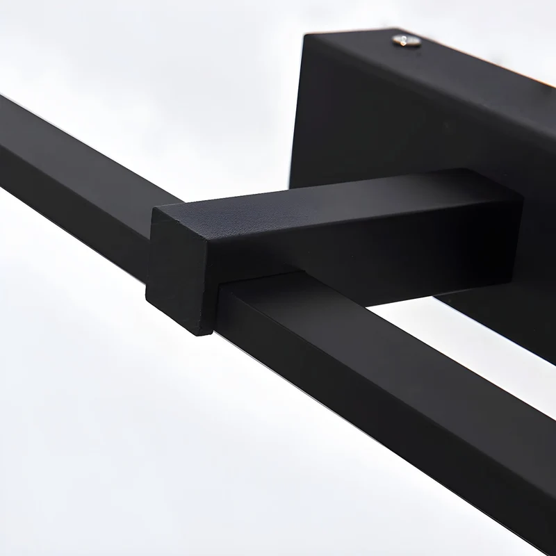 Lineaire Spiegelverlichting Metaal – Geïntegreerde LED Wandlamp in Zwart – 3 Lengtes | Sansoti
