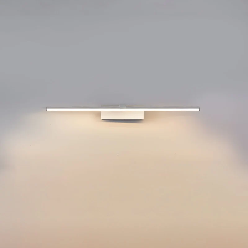 Lineaire Spiegelverlichting Metaal – Geïntegreerde LED Wandlamp in Zwart – 3 Lengtes | Sansoti