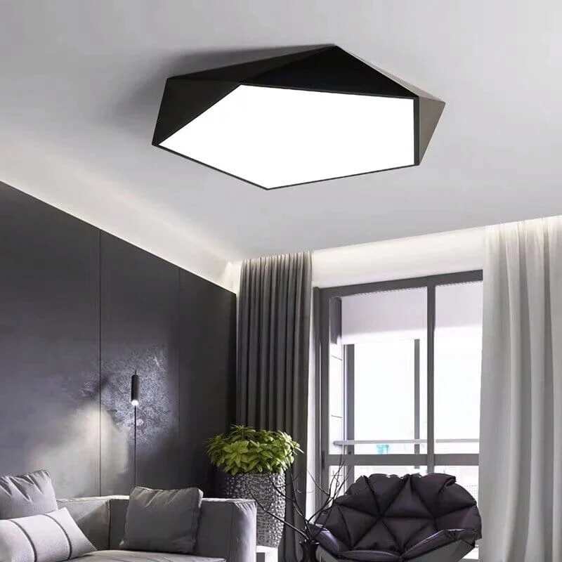 Moderne Geometrische LED-Plafondlamp – Scandinavisch Design in Meerdere Kleuren en Maten | Sansoti