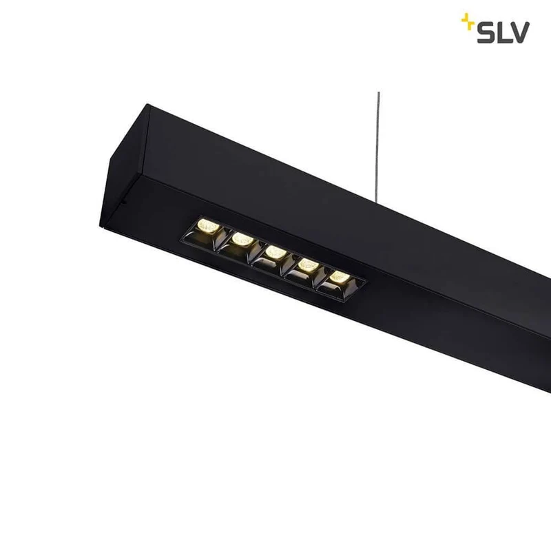 Q-Line LED Pendelleuchte 1m Schwarz 4000K