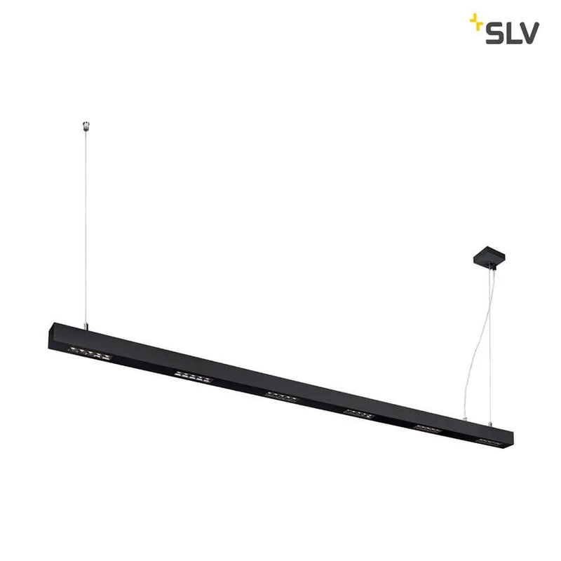 Q-Line LED Pendelleuchte 2m Schwarz 3000K