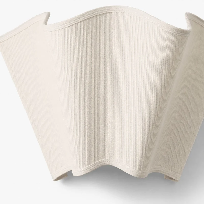 Wandlamp met Scalloped Linnen Kap Retro Design Klassieke Sfeerverlichting voor Woonkamer Slaapkamer Leeshoek | Sansoti
