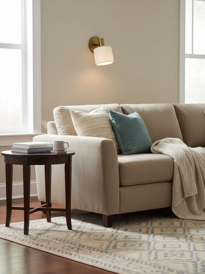 Keramische Ronde Wandlamp Wit Minimalistisch Flush Mount Verlichting voor Hal en Gang | Sansoti