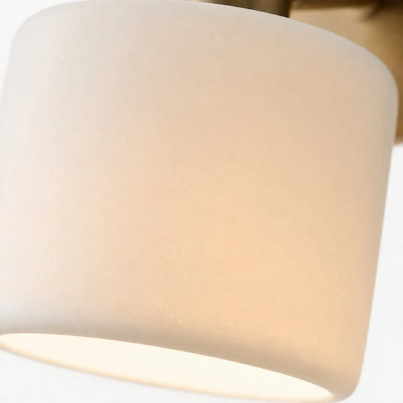 Keramische Ronde Wandlamp Wit Minimalistisch Flush Mount Verlichting voor Hal en Gang | Sansoti