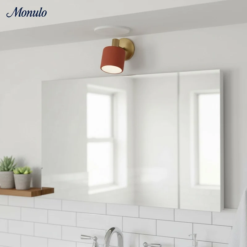 Keramische Ronde Wandlamp Wit Minimalistisch Flush Mount Verlichting voor Hal en Gang | Sansoti