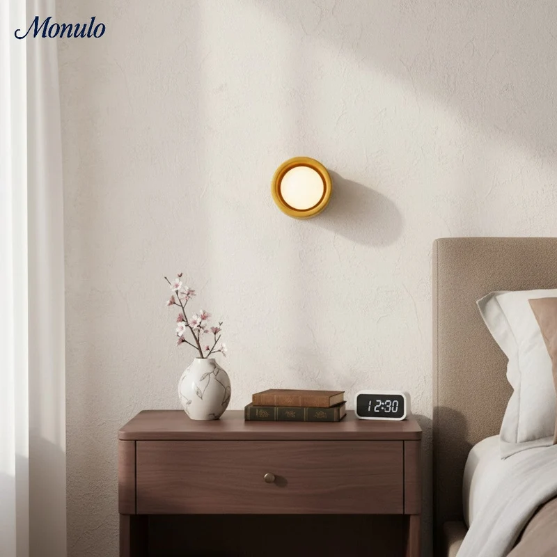 Keramische Ronde Wandlamp Wit Minimalistisch Flush Mount Verlichting voor Hal en Gang | Sansoti