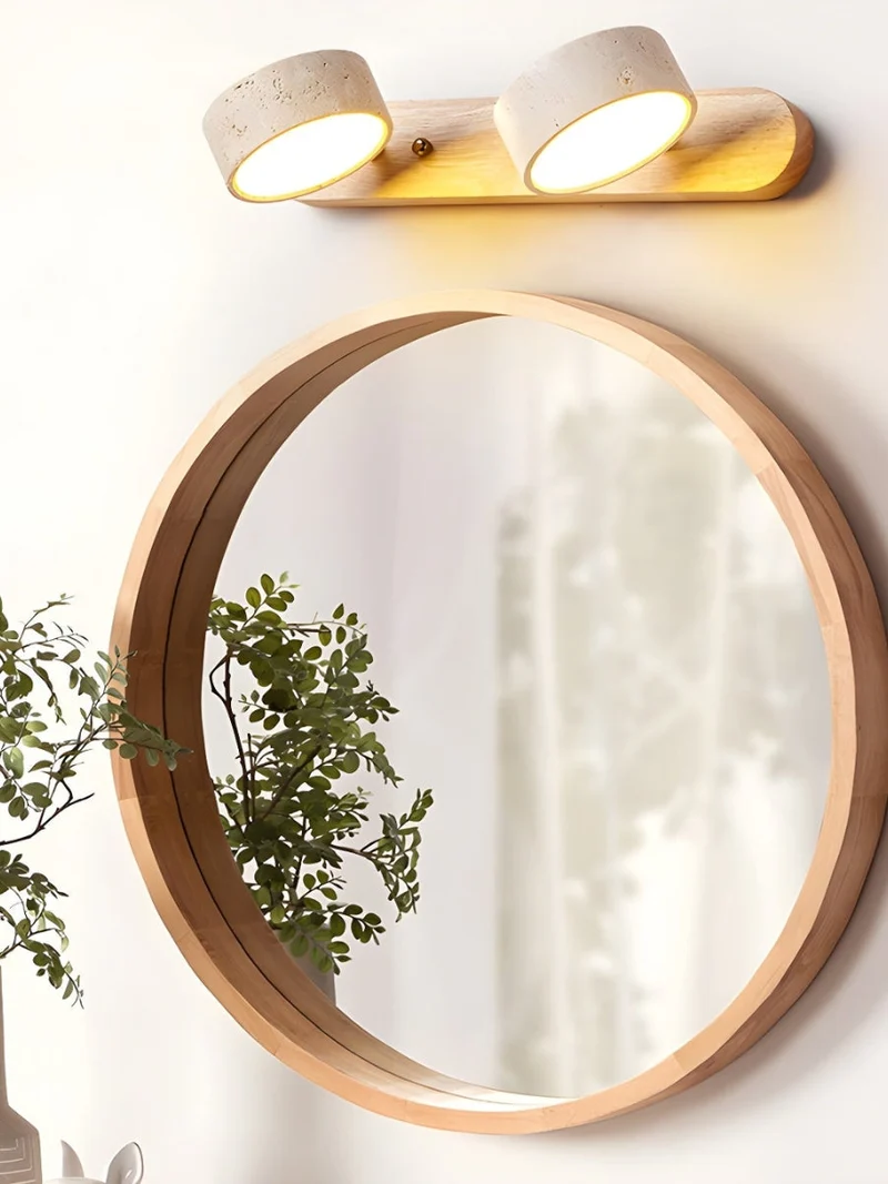 Wandlamp met meerdere lichtpunten natuursteen modern badkamerverlichting warmwit koelwit 2-3-4 lichts stenen armatuur | Sansoti