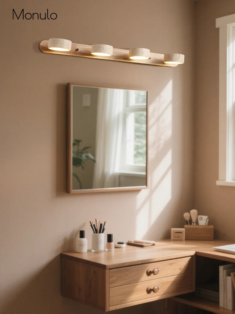 Wandlamp met meerdere lichtpunten natuursteen modern badkamerverlichting warmwit koelwit 2-3-4 lichts stenen armatuur | Sansoti