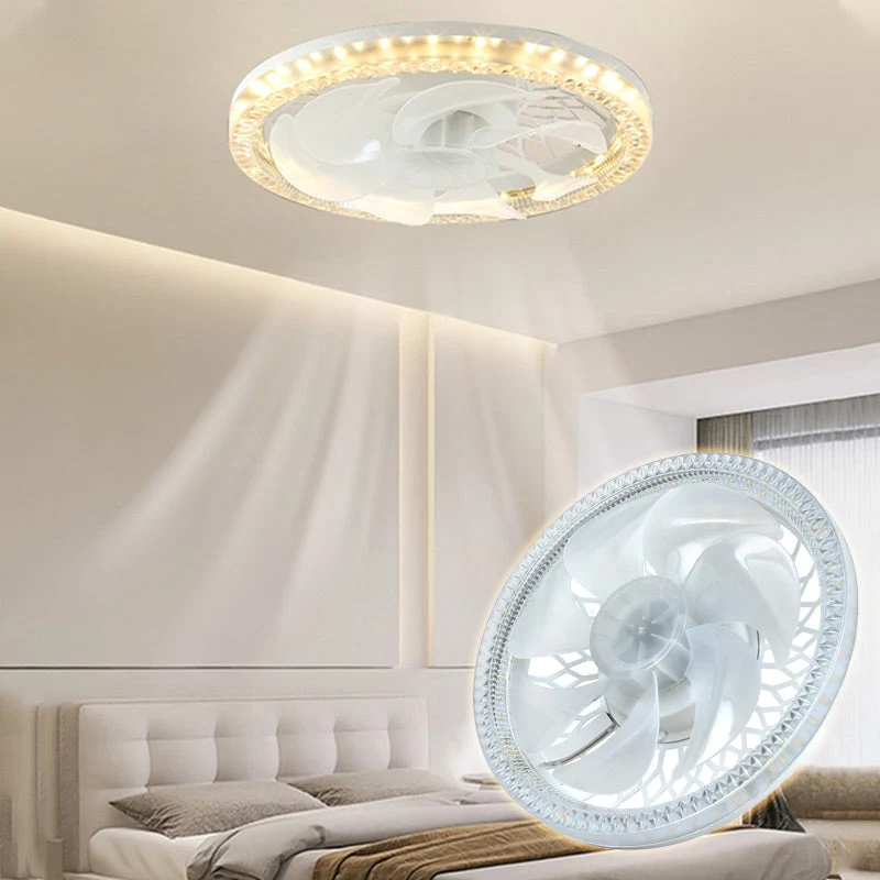 Ventilator met Verlichting – Rustgevend Licht en Koele Bries – Afstandsbediening – 4 Standen | Sansoti