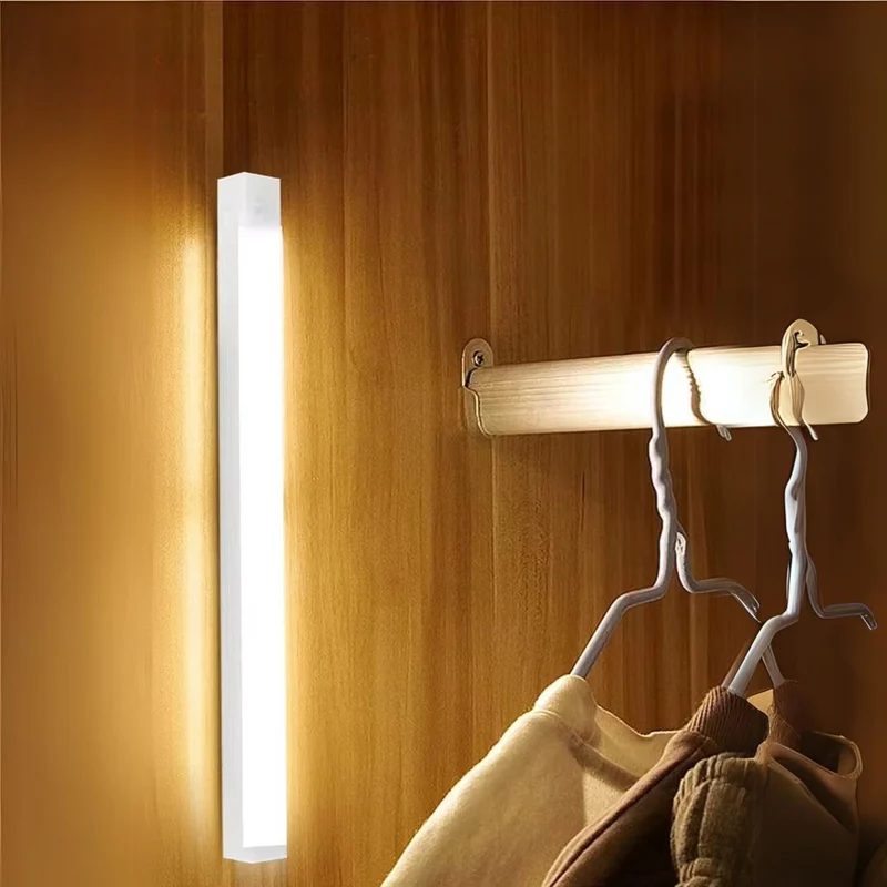 Bewegingssensor LED Nachtlampje 50cm Draadloos Dimbaar Batterij Verlichting Gang Kast Trap Warm Wit Koel Wit | Sansoti