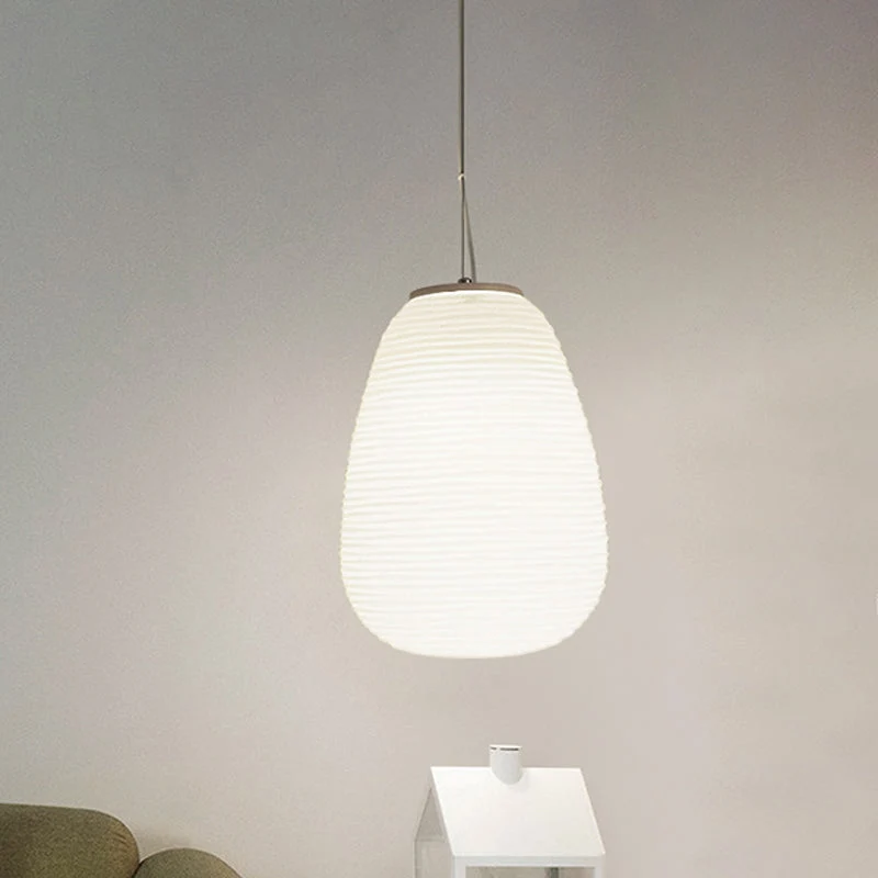 Moderne Hanglamp met Geribbeld Glas — Scandinavisch Design | Sansoti
