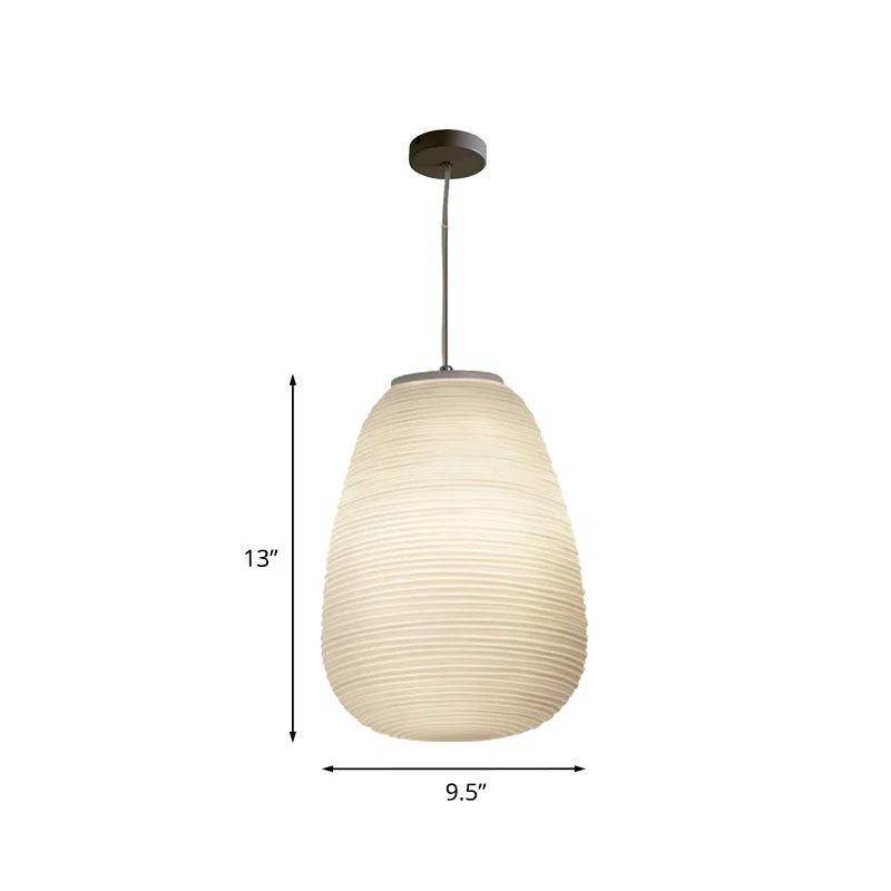 Moderne Hanglamp met Geribbeld Glas — Scandinavisch Design | Sansoti