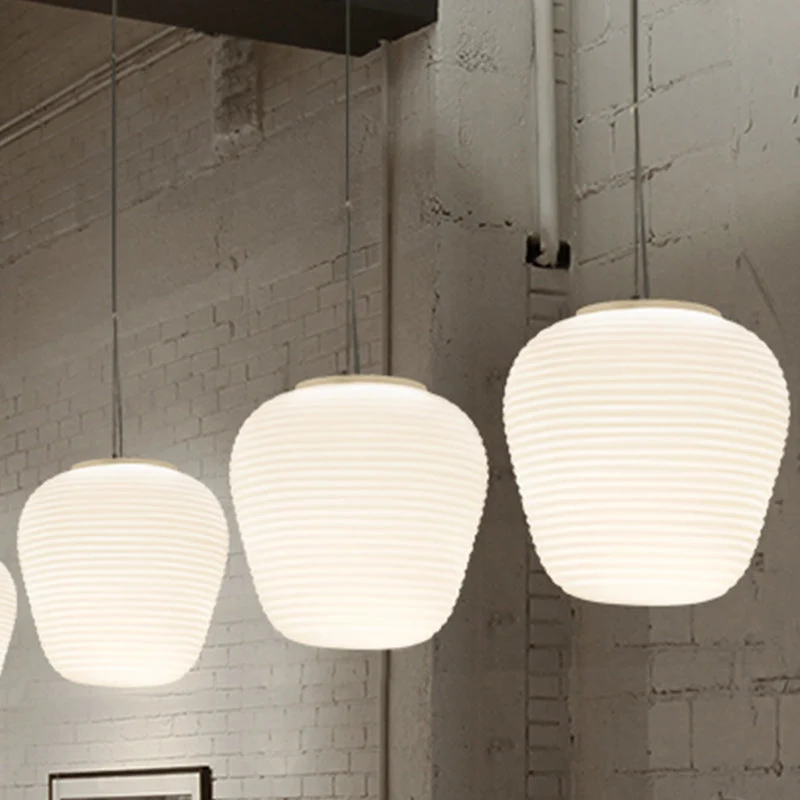 Moderne Hanglamp met Geribbeld Glas — Scandinavisch Design | Sansoti